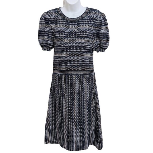 Free PEOPLE Free People Into You Mini Sweater Dress Green Blue Knit Medium @i - Picture 1 of 11